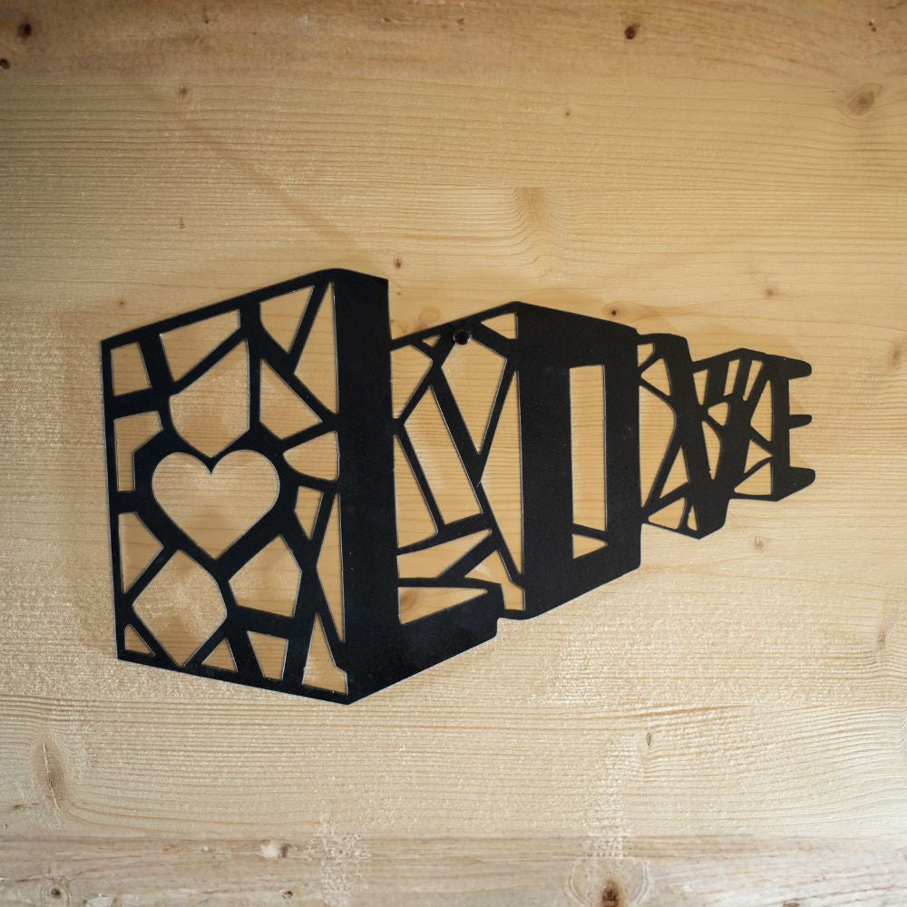 Décoration murale en métal LOVE Design