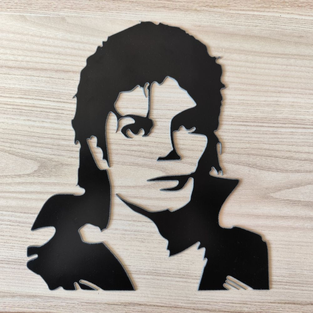 Plaque Michael Jackson Métal Noir