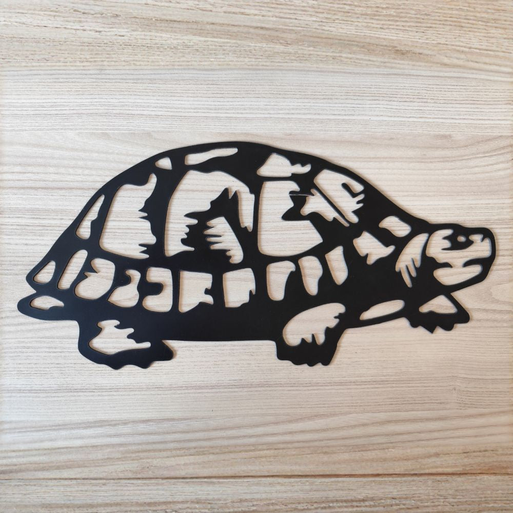 Plaque Tortue Terrestre Métal