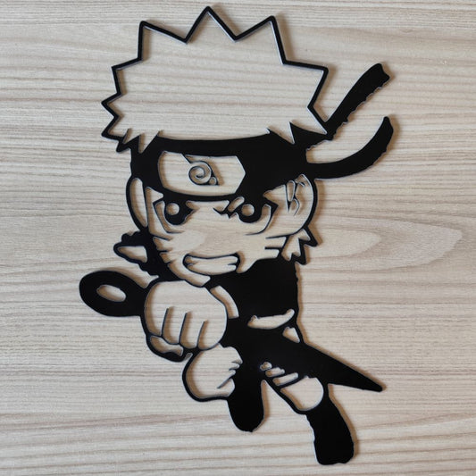 Plaque Naruto Uzumaki Métal