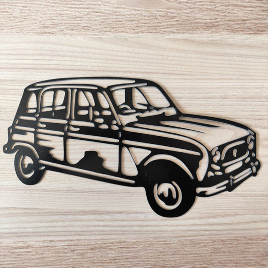 Décoration murale Renault 4L en Métal