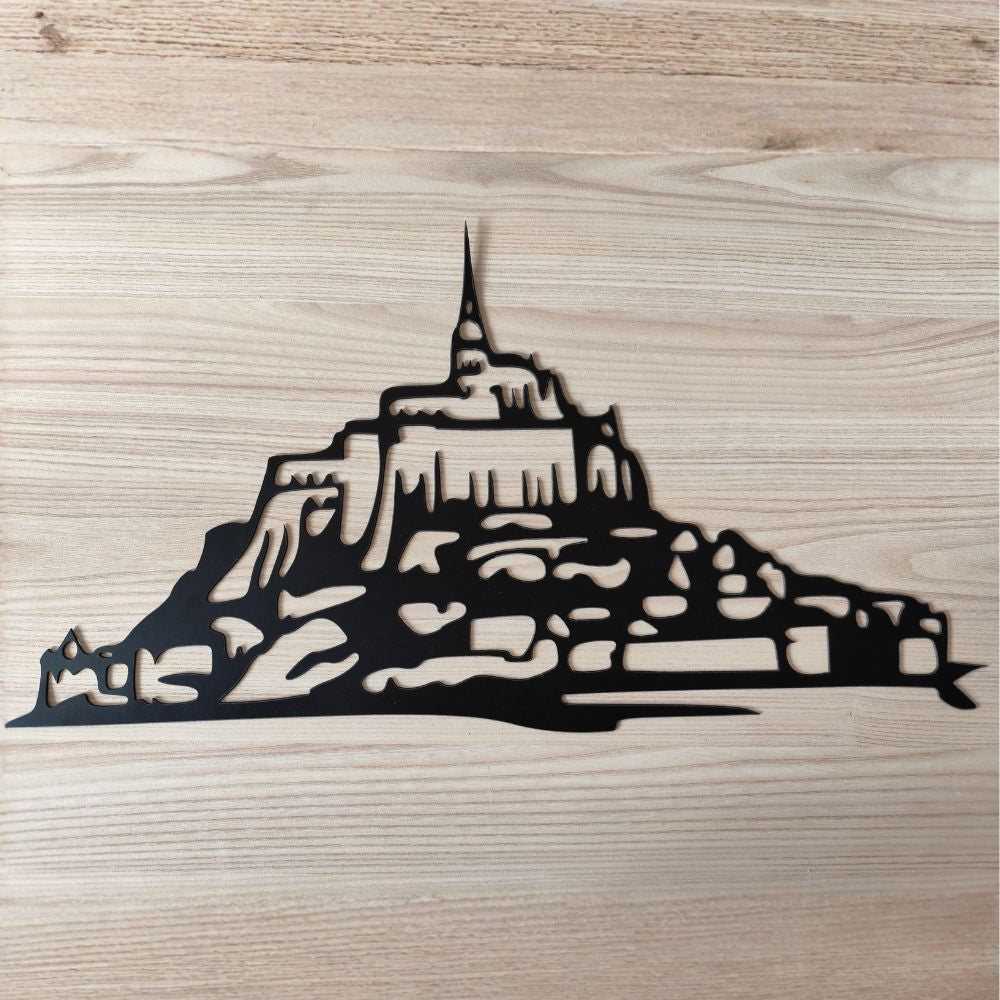 Plaque Mont Saint-Michel Métal