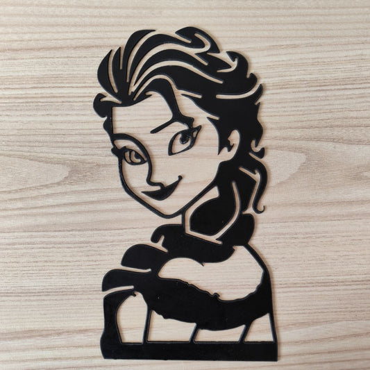 Plaque Elsa Reine des Neiges Métal