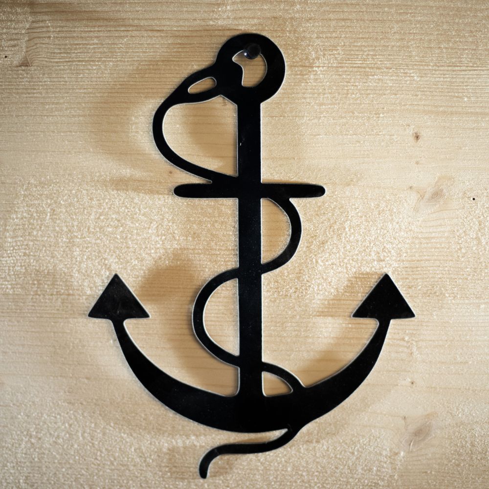 Décoration murale Ancre Marine en Métal