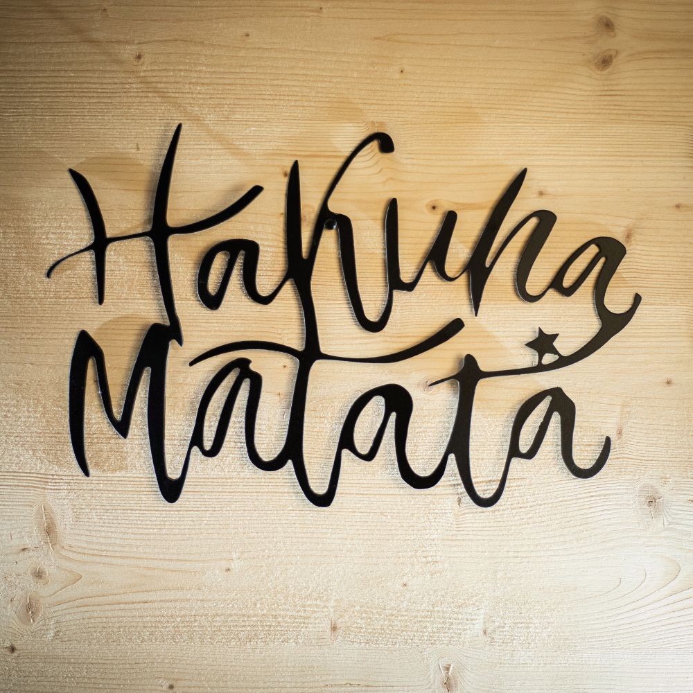 Décoration murale Hakuna Matata en Métal