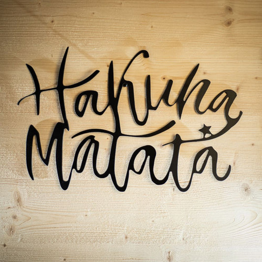 Décoration murale Hakuna Matata en Métal