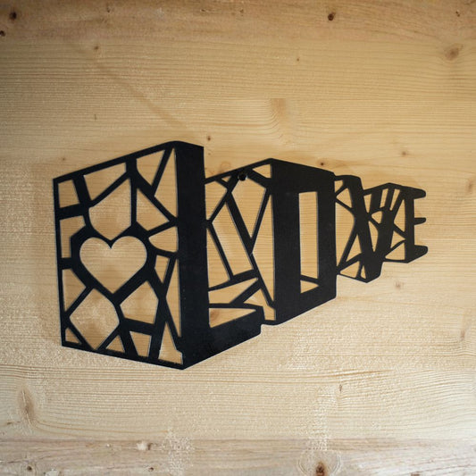 Décoration murale en métal LOVE Design