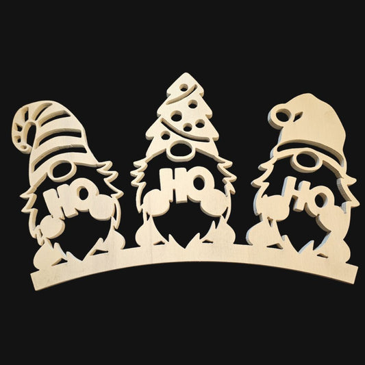 Décoration HO HO HO en Bois