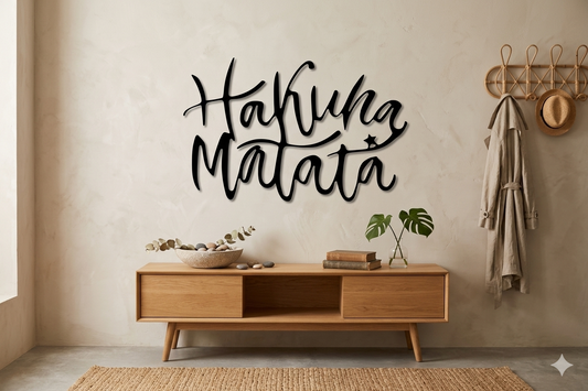 Décoration murale Hakuna Matata en Métal