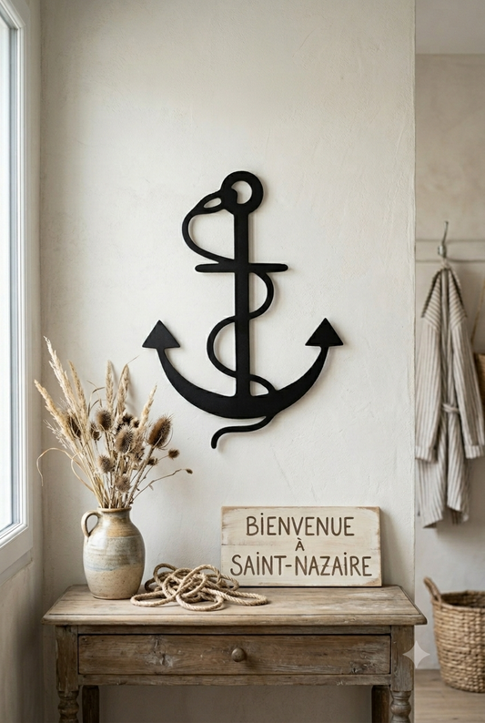 Décoration murale Ancre Marine en Métal