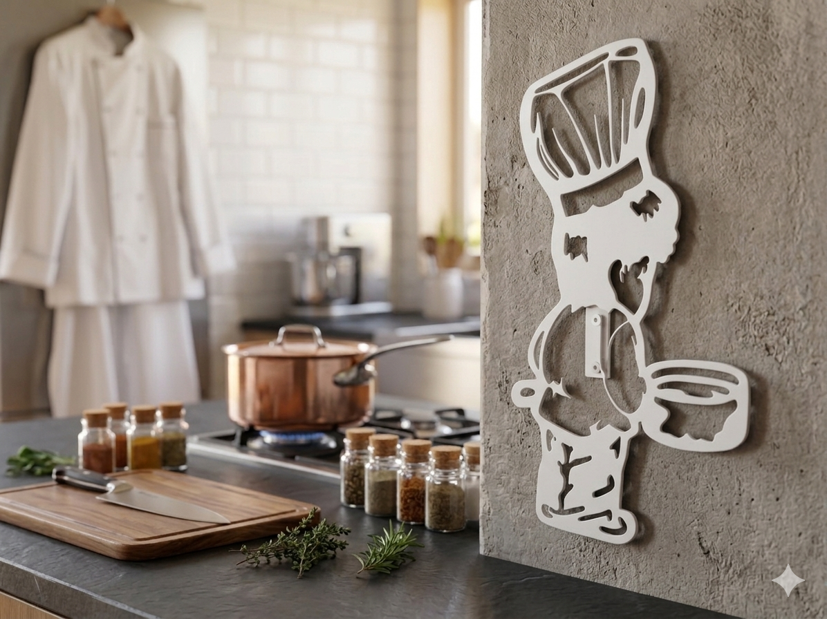 Plaque Décorative Petit Chef Cuisinier