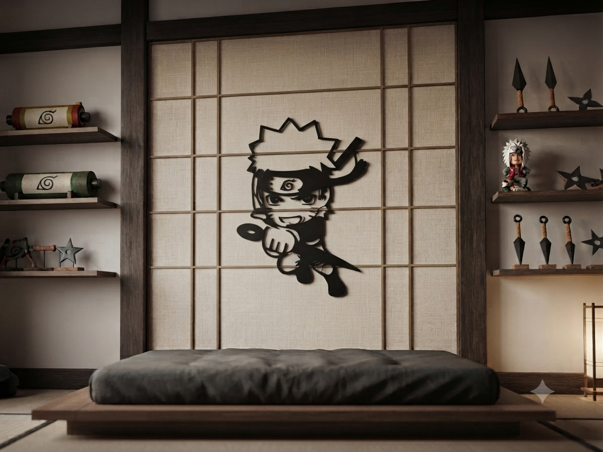 Plaque Naruto Uzumaki Métal
