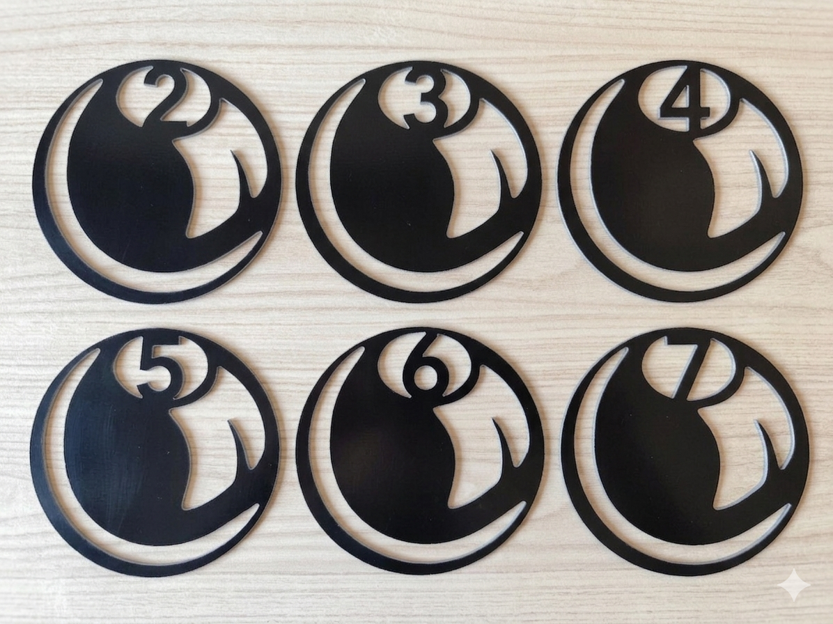 Plaque Boule  Billard