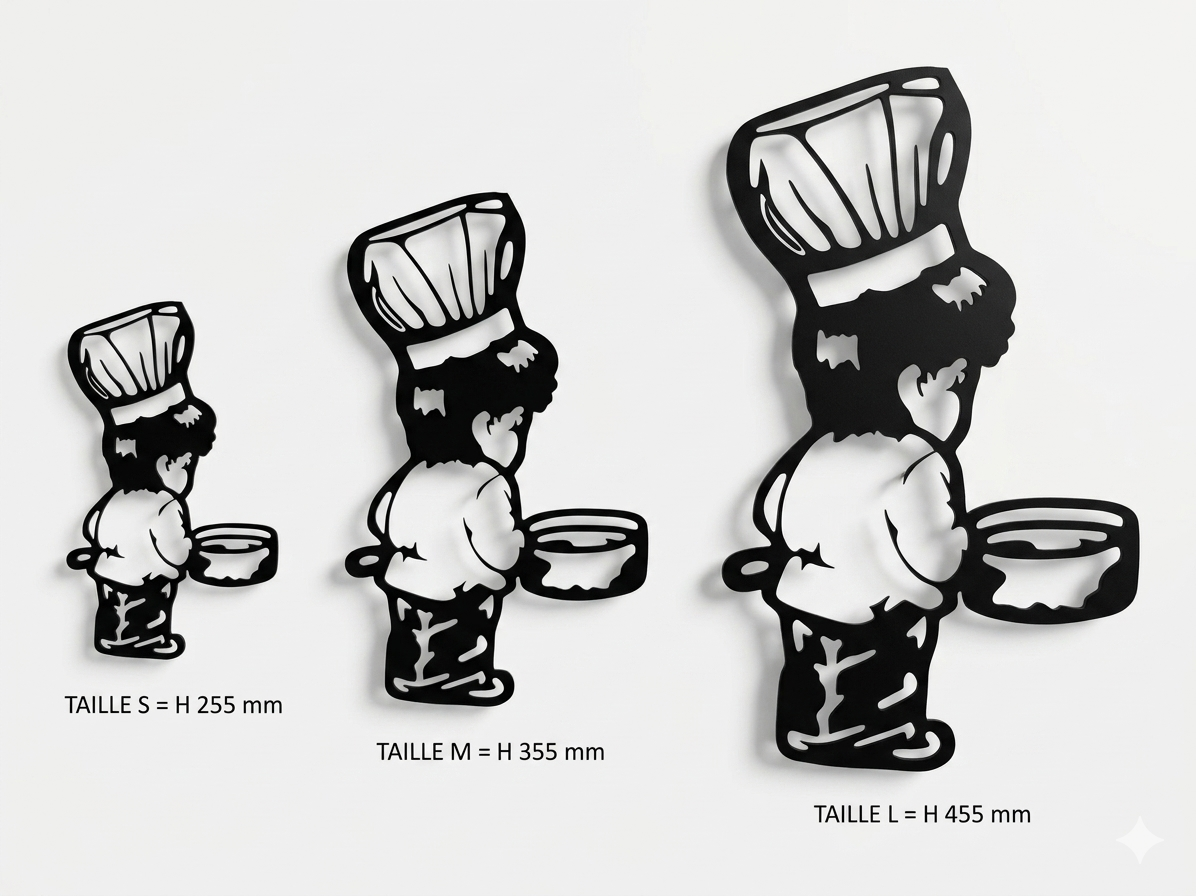 Plaque Décorative Petit Chef Cuisinier